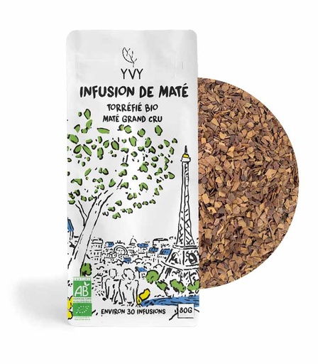 [91482] Infusion de Maté Torréfié Bio - Grand Cru 80g x9 Yvy Maté