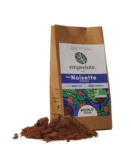 [15340] Café Décaféiné NOISETTE 200g MOULU x6 Empreinte